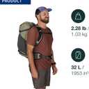Osprey Hikelite 32L Hiking Backpack, Tan OS