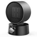 DR.PREPARE Small Space Heater for Indoor Use with Adjustable Tilt, 600W Portable PTC Ceramic Electric Heater for Home Office Bedroom, Fast Heating, Tip-Over & Overheat Protection