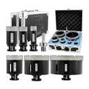 BRSCHNITT Diamond Core Drill Bits Set 19/25/35/51/76/102mm Tile Hole Saw Kit 6pcs for Porcelain Tile Granite Marble Masonry Brick