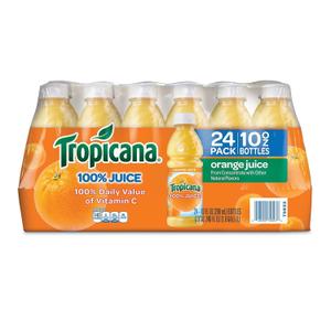 Tropicana 100% Orange Juice (10 Oz, 24 Pk.) Wholesale, Cheap, Discount, Bulk (1 - Pack)