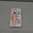 4-in-1 Bikini Trimmer for Women, Dual Head Electric Razors Shaver | Painless Bikini, Body & Facial Hair Remover | IPX7 Waterproof for Wet/Dry Use | Includes Nose & Eyebrow Trimmer Heads(Pink)