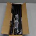 Curtain Rods for Windows 16 to 88 Inches Adjustable Length 1 Inch Diameter Window Curtain Rod with Aluminium Finials, Black