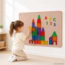 Magnet Board for Kids: 24 x 16 in Magnetic Tile Play Wall
