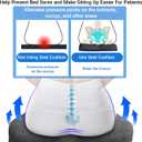 Bed Sore Cushion for buff & Wheelchair Cushion for Bedsores Prevention - Pain Relief for the Bedridden and Elderly- hemorrhoids treatment, Sciatica, Pressure Sores, Prostate Pillow, Coccyx, Post Natal