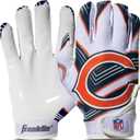 Franklin Sports Youth NFL Football Receiver Gloves - Kids Football Gloves Pair - NFL Team Logos and Silicone Palm (Youth Medium/Large)