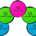 Hyper Pet Flippy Flopper 9" Flying Disc Soft Dog Toy, Floats in Water & Safe on Teeth, for All Breeds, Pack of 5 