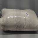 Bonlino Queen Comforter Set - Ruched Comforter Queen Size Bed Set Boho Shabby Chic Bedding for Bedroom Comforter Fluffy 3 Piece Ruffle Comforter Set with Pillow White Bedding Soft (Wheat)