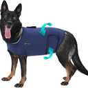 Dog Anxiety Vest, Skin-Friendly Thunder Jacket for Dogs, Dog Calming Shirt for Thunder, Fireworks, Vet Visits and Separation - Keep Pet Calm Without Medicine & Training, Anti Anxiety for Dogs (Medium, Blue)