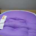 Heritage Kids Sorbet Dreams Large Rainbow Fur Kids Bean Bag Chair Soft Plush Comfortable Playroom Bedroom Seating Cushion Lounger Children Teenager Gaming Chair Multicolor