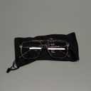 FEISEDY Blue Light Blocking Glasses Fake Nerd Clear Square Computer Lightweight Pilot Glasses Frame Oversized B2866 (Pink Leopard Frame)