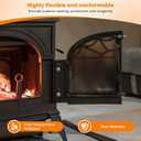 Stanbroil Wood Stove Gasket, 1/2" x 84" Graphite Impregnated Fiberglass Rope Seal, Gasket Rope Replacement Kits for Wood Stove Door