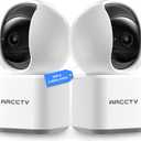 ARCCTV Indoor Security Camera, Camera for Home Security, 5G&2.4GHz Pet Camera with WiFi 6, Motion Tracking, 2-Way Audio, Night Vision, Cloud & SD Card Storage, Compatible with Alexa