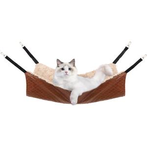 JOYELF Cat Hammock Bed, Medium Reversible Cage Hammock Hanging Soft Bed for Kitten, Ferret, Puppy or Small Pet (Medium-18"x14")