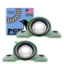 PGN UCP208-24 Pillow Block Bearing - Pack of 2 Mounted Pillow Block Bearings - Chrome Steel Bearings with 1 1/2" Bore - Self Alignment