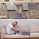 Gintao Heated Electric Foot Warmers for feet,22"20" Foot Heating Pad,Soft Flannel Sherpa Feet Warmers for Women and Men,ETL/FCC Certified, 2H Auto Shut Off,3 Temperature Setting, Perfect Gifts, Gray