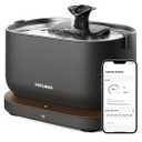 PETLIBRO Cat Water Fountain, App Monitoring Pet Fountains for Cats Indoor with Stainless Steel Tray, 2.5L/84oz Dockstream Automatic Water Dispenser for Drinking, 2.4G Wi-Fi Smart Bowl Inside MISSING PUMP