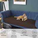 Ameritex Waterproof Dog Bed Cover Pet Blanket for Furniture Bed Couch Sofa Reversible (30x53 Inch (Pack of 1), Chocolate+beige)