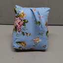 Cute Decorative Weighted Door Stopper, Trapezium Fabric Door Stop with Handle Heavy Duty Door Floor Stop for Home Office Bedroom Living Room (Blue Rose2)