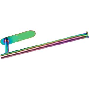 Paper Towel Holder Under Cabinet, Self-Adhesive or Drilling Rainbow Paper Towel Rack Wall Mount, SUS304 Stainless Steel Paper Towels Roll for Kitchen, Pantry, Sink, Bathroom