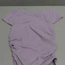 Aoxjox Women's Cap Sleeve T-Shirts Crew Neck Velura Ruched Tee Without Padded Workout PlushFlex Gym Yoga Crop Top (Medium)