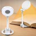 Book Light for Reading in Bed: Rechargeable 18 LED Clip on Reading Light with Timer & Memory Eye-Caring 3 Color Temperature Stepless Dimming Night Reading Lamp Gifts for Book Lovers Men Kids