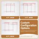 4-6 Ft. Pink Custom Insert Wire Closet Organizer System Kit