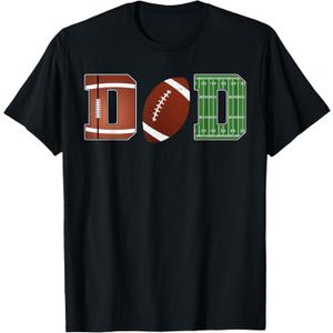Dad of The 1 Year Old Football First Birthday Boy Family T-Shirt (Large, Black)