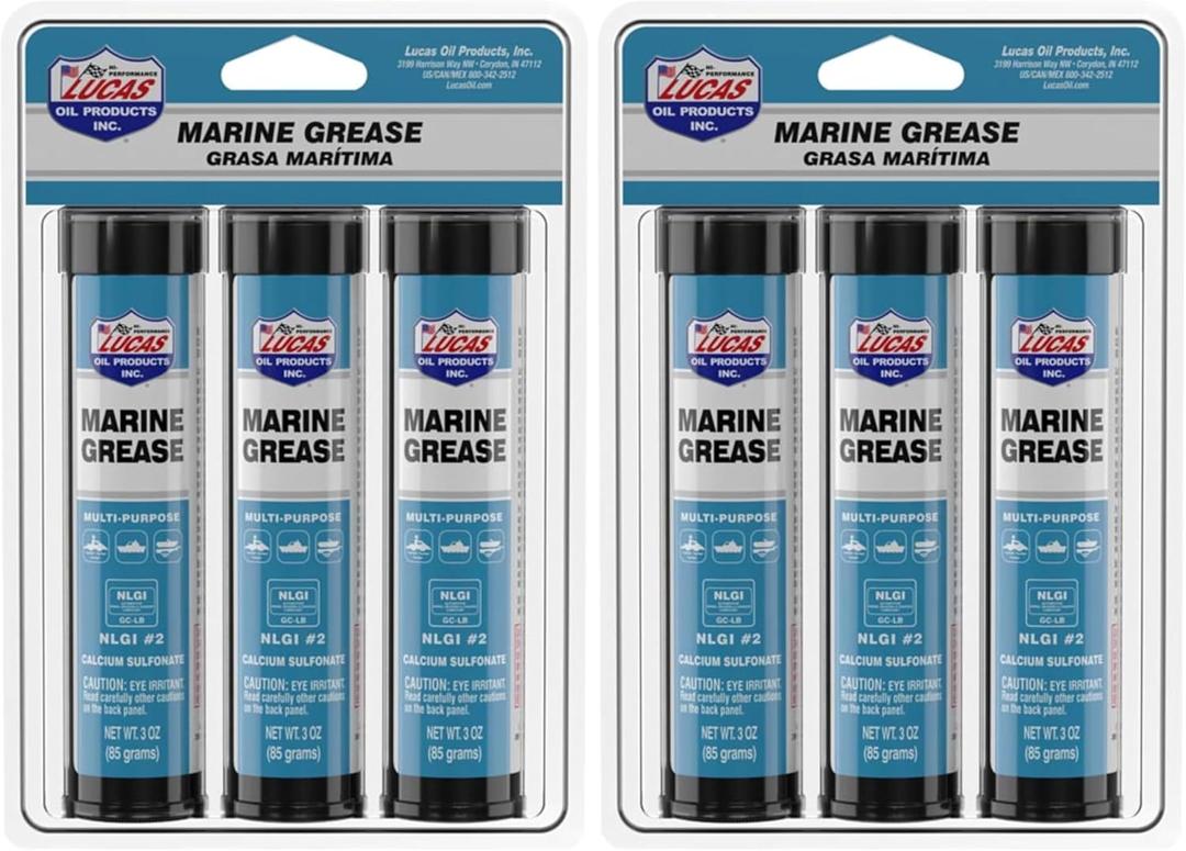 Lucas Oil 10682 Marine Grease 3 Ounce Combo Pack