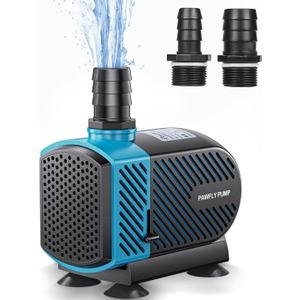 Pawfly 800 GPH Aquarium Submersible Water Pump (3000L/H, 45W) Ultra Quiet Water Fountain Pump with 8.2 ft. Lift Height Adjustable Water Pump for Fish Tanks Ponds Gardens Waterfalls Statuary and Sumps