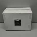 U-QE 100 Pieces White Plastic Plates - White Disposable Plates - Premium Hard Plastic Disposable Plates for Wedding and Party Use Including 50 Dinner Plates 10 '' & 50 Dessert Plates 7.5 ''