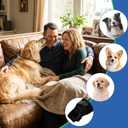 Dog Knee Brace for Torn ACL & Hind Leg Support, Adjustable Dog Hip & Leg Brace for Arthritis Relief, Cruciate Ligament, Joint Stability & Injury Recovery, (Black, S)