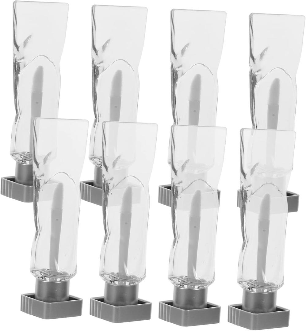 8 Pack Empty Lip Gloss Tubes Refillable Lip Gloss Tube Empty Toothpaste-Shaped Balm Containers for Diy Lipstick Samples Travel size 3.54 X 1.18 X 0.86 in Leak-Resistant