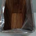 BLUEWEST 2.6 Gallons Wooden Wastebaskets – Solid Acacia Wood Trash Can with Handles, Rectangular Bin for Bathroom, Bedroom, Kitchen, Office – Brown Decorative Basket for Living Room or Under Counter