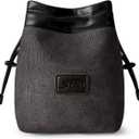 S-ZONE Soft Camera Bag DSLR Insert Handbag Drawstring Lens Case Compatible with Canon Nikon Sony (Dark Gray)
