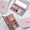 PROFESSIONAL MAKEUP Long Lasting Waterproof Eyeshadow Palette 11 Ultra-pigmented Shimmer & Matte Shades and Naked & Brown Warm Neutral makeup palette with Mirror - Blendable Multi-Purpose (VIOLET)