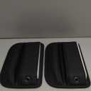 Premium Leather Car Seat Gap Filler Organizer (0.2-1.2" Gaps), Clever Gifts for Car SUV Truck Owners (Black, 2 Pack)