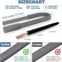 PetOde 2 Pieces Dryer Vent Cleaner Kit Compatible with Most Vacuum Cleaner, Dryer Lint Brush and Vacuum Hose Attachment, Quickly Lint Remover, Deep Gray