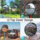 Driveway Mirror " , Blind Spot Convex Mirror with Adjustable Fixing Bracket, Wide Angle Clear View for Garage Home Parking Factory Office