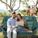 Nice C Double Camping Chair, Oversized Camping Loveseat (Green), 62.8 inches x 38.2 inches x 23.6 inches
