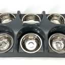 Puppy Feeding System 6 Litter Multiple Dog Bowl Feeder Puppy Feeder Station, Weaning Dish Puppy's Feeding