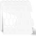 10-Sheet Long Hexagon Peel and Stick Kitchen Backsplash Tiles,3D Waterproof Self-Adhesive Wall Tile Stick on Backsplash for Kitchen, Bathroom, Fireplace,RV(White,12"12")
