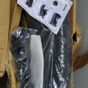 AnyGod Big and Tall Office Chair, Ergonomic Desk Chair Mesh Mid Back with Comfy Lumbar Support Swivel Task Executive Chairs with Wheels, Flip up Arms for Home, Office, Study (Black)