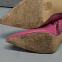 Reitoye Women's Pointed Toe Wide Calf Ankle Booties Stiletto Heel Mid Calf Short Boots (9.5, Pink)