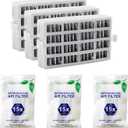 W10311524 AIR1 Refrigerator Air Filter Cartridge Replacement for Whirlpool Kenmore Refrigerator Compatible with Fresh Flow Refrigerator Air Filter, 3 Pack, White (3 Count (Pack of 1))