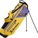 XDriveMax Golf Stand Bag, Ultra Lightweight Compact Design for Walking Rounds, Easy-Carry Slim 4-Way Top for Multiple Pieces, for Par 3 & Practice