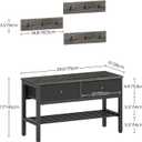 Hall Tree with Bench and Shoe Storage, Entryway Bench with Coat Rack, 4-in-1 Coat Rack Shoe Bench, Multifunctional, for Front Door, Hallway, Foyer, Charcoal Grey and Black MT05BC