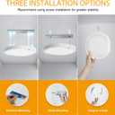 Rechargeable Motion Sensor Ceiling Light Indoor, Cordless Closet Light with 10000mAh Battery, 3 Color Temperatures, 550LM Motion Activated Light for Closet,Shower,Stairs,Pantry,Remote Control, 1 Pack