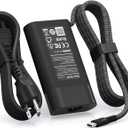 New 65W USB C Slim HP Laptop Charger Replacement for Spectre x360, Envy, Chromebook, Elitebook x360, Pavilion, Elite x2, Regular HP Chromebook and Elitebook Charger.
