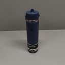 Hydro Flask Water Bottle - Insulated Stainless Steel - Wide Straw Lid, Non Spill, Leakproof in 24 Oz Harbor Blue