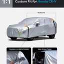 Wigoo Honda CR-V Car Cover Accessories 1997-2026, Custom Fit Waterproof All Weather Outdoor Indoor Full SUV Cover, Windproof Sun UV Rain Snow Dust Protection, Door Zipper, Reflective Strips